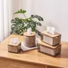 Tissue Boxes Napkins INS Paper towel box dining table paper reel household coffee table paper box desktop storage box tissue box R230714