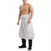 Vêtements ethniques Pantalon traditionnel japonais Blanc Noir Gris Samouraï Jambe large Pantalon de couleur pure Lâche Taille unique Homme Homme Casual Ki284Y