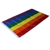 Banner Bandeiras Bandeira Arco-Íris 3X5Ft 90X150Cm Orgulho Gay Poliéster Colorf Lgbt Lesbian Parade Decoração Vt0517 Drop Delivery Home Garden Dhtfw