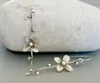 Boucles d'oreilles pendantes Vintage Antique 925 plaqué argent perle fleurs branches bohème bijoux cadeaux pour femmes filles