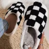 Slippers Winter Bad Bunny Love Pattern Women House Couples Men Slippers Fluffy Slides Cartoon Embroidery Warm Indoor Ladies Cotton Shoes 230713