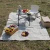 Decken Outdoor Camping Staubdecke Rasenmatte Frühling Gingham Nordischer Stil Picknick Strandtuch Tragbar Einfach zu lagern und zu reinigen