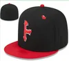 Takılmış şapka boyutu düz şapka tüm takım logo tasarımcısı ayarlanabilir snapbacks beyzbol futbol kapakları açık spor nakış pamuk kapalı fasulyeler esnek güneş kapak boyutları 7-8