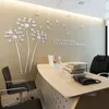 ملصقات جدار خلفية ملصق 3D Flying Taraxacum acrylic decorative ملصق لملصقات Office Office Livid