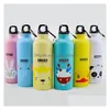 Garrafas de água adorável animal 500ml grande capacidade esportes ao ar livre ciclismo portátil cam liga de alumínio copos infantis dh1106 drop delivery h dhayu