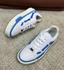 22S/W Geperforeerde Lage Skel Top Heren Sneakers Schoenen Platform Trainers Leer Canvas Rubberen Zool Heren Dames Feest Bruiloft Comfort Skateboard Wandelen EU38-45