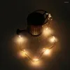 Decor Art Lighting Fixtures Watering Can Light Solar Garden Hanging Kettle Lantern Led String