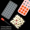 Ice Cream Tools 18 buche 3D mini palla stampo per cubetti di ghiaccio in silicone ricoperto circolare stampo per cubetti di cioccolato decorazione per torte barra degli strumenti vassoio per cubetti di ghiaccio per whisky 230713