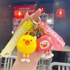 Fashion blogger gioielli firmati Cute Duck Family Keychain Female Exquisite Car Key Pendant cellulare Portachiavi Cordini Portachiavi all'ingrosso YS109