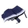 Umbrellas Anti Uv Navy Superfine Straight Rod Long Sunny And Rainy Umbrella For Women