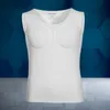 Мужские футболки мужчины формирование тела фальшивые мышечные усилители ABS невидимые накладки Топ-косплей рубашки с мягкой защитой.