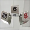 Other Bar Products Wholesale Number 1-100 Stainless Steel Table Numbers Cards Metal Signage Sign Card Restaurant El Cafe Tools Dbc D Dh2Uh