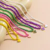 Choker Yoiumit Böhmen Einfache Reis Perlen Rosa Halskette Für Frauen Sommer Süße Bunte Perlen Halskette Schmuck Geschenke Trend