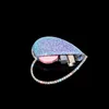 Sacos de noite Moda designer de luxo bolsa de embreagem feminina formato de coração bolsa de diamante bolsa festa de casamento 230714