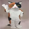 2019 Factory Calico Cat Mascot Costume Personaggio dei cartoni animati Formato adulto Tema Carnival Party Cosply Mascotte Outfit Suit FIT Fancy310V