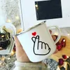 Mugs Sisters Wreath Love Heart Enamel Coffee Mugs Cartoon Unicorn Home Party Cola Drink Juice Cups Drinkware Friends Birthday Gifts R230713