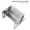 BBQ Grills Outdoor Picnic Portable Folding Stove Camping Equipment Stainless Steel Incinerator Grill Mini BBQ Charcoal Stove 230714