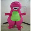 2018 Remise usine Profession Barney Dinosaure Costumes De Mascotte Halloween Dessin Animé Taille Adulte Fantaisie Dress336d