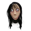 أقنعة الحفلات مخيفة Momo Mask Game Game Horror LaTex FL Head Big Eye with Big Wigs T200116 Drop Droviour Home Garden Suppli Dhosd