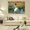 Camille Monet with A Child 1875 Claude Monet Painting Impressionist Art Hand-painted Canvas Wall Decor High Quality