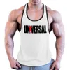 Men's Tank Tops Fitness Muscle Men 100 Cotton Sweatabsorbent Thin Shoulder Straps Global Printing Tough Guy Vest Sports Training 230713