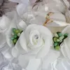 Collier boucles d'oreilles ensemble bague de mariage oreiller forme de coeur boîte vert violet Rose fleurs pour la saint-valentin cadeaux de noël
