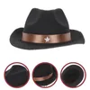 Chien Vêtements Cowboy Chapeau Gâteau Décor Fête Pet Ornement Décoratif Polyester Chapeaux Chat Drôle