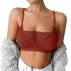 Camisoles Tanks Frauen Mode Bh Sexy Spitze Bralette Dünne Träger Boden Push-Up Rohr Top Einfarbig Dessous Weibliche XL XXL 2023