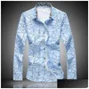 Men'S Casual Shirts New Designer Plus Size 7Xl Spring Men Shirt High Quality Classic Formal Geometric Plaid Long Sleeve Dress Mens D Dh0Ci