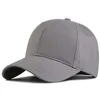 Bollkapslar 2023 Hard Cotton Solid Color Male Sport Hats Lady Sun Cap Hiphop Big Head Man Baseball 5760cm 6168cm 230713