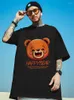 Mannen T-shirts F MEISJES Zomer Gelukkig Beer Grafische T-shirt Homme Katoen Korte Mouw Tee Tops Y2K Streetwear Gedrukte T-shirts Voor Mannen