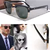 2023 Männer Quadratische klassische Marke Retro Frauen Sonnenbrille Halbrahmen Luxus Designer Brillenbänder Band Metallrahmen Designer Sonnenbrille Frau Glaslinse G15 11