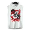 Mens Tank Tops Anime Berserk Tshirt Hooded Summer Muscle Guys Fitness Men Women Vest Sportswear Sleeveless Shirt Hoodie T 230713