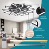 Luzes de teto LED lustre de lótus de luxo moderno para sala de estar luminária de cozinha luminária de lâmpada de arte deco luminárias