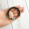 Strand Multi Energy Crystals Bracelet Colorful Natural Beads Healing Yoga Mala Wrist Jewelry Gift For Her