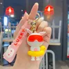 Mode Blogger Designer Jewelry Summer Beach Cute Little Rabbit Creative Cartoon Car Keychain Mobiltelefon Keychains Lanyards Keyrings Wholesale YS108