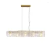 Lampy wisiork Lekkie luksusowe restauracja żyrandol Postmodern Minimalist Study Nordic Personality Creative Bar Counter Long Glass Lampa