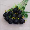 Decorative Flowers Wreaths Single Head Artificial An Rose 51Cm Length Simation For Home Bridal Wedding Party Festival Decor Drop D Dhwhw