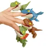 Actie Speelfiguren 5 10 stks Vinger Dinosaurus Anime Grappige Dino Eieren Interactieve Bijten Hand Creatieve Tricky Tyrannosaurus Model 230713