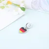 Braccialetti con ciondoli Bandiera della Germania Ciondolo con ciondoli Gioielli patriottici Accessorio per bracciale alla moda