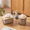 Tissue Boxes Napkins INS Paper towel box dining table paper reel household coffee table paper box desktop storage box tissue box R230714