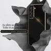 Capa de telefone quadrada revestida para Samsung Galaxy S20 Fe Plus S21 Ultra S 20 21 S20fe 5g Capa de silicone de luxo L230619