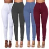 Calças femininas de cintura alta elásticas finas calças de lápis roupas femininas calças sexy femininas tamanho grande calças skinny S-3XL256R