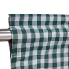 Rideau pastorale Plaid lin coton demi court Tube rideaux drapé cantonnière pour Windows décoration de la maison