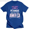 T-shirts pour hommes Designs Crazy Petanque Crazy Gift Femme T-shirt Hommes Coton Hommes T-shirts 2020 Plus Size S-5xl L230713