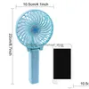 Other Household Sundries Portable Usb Charging Foldable Handheld Fan 3 Speed Mini With Led Light Adjustable Small Cooling Desktop Fa Dhcnq