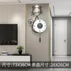 ウォールクロックメタルサイレントクロックハンズメカニズムベッドルーム用デコイジンデザインルームの装飾用の大アートデジタルデジタル