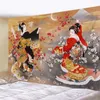 Gobeliny japońskie tkanin gobelinowy gejsza wiszące kobiety poliestrowe drzwi kurtyny kuchnia restauracja dekoracja domu 230714
