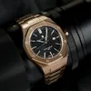 الساعات الأخرى Sapphero Mens Watch Design Octagon 100M مقاوم للماء رعاة الكوارتز الذهب الذهب ساعة المعصم للرجال تاريخ العمل مضيئة على مدار الساعة 230714