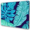 Abstract Tropical Botanical Mousepad Computer Mouse Pad with Personalized Design Office Non-Slip Rubber Mouse Mat 9.5x7.9 Inch